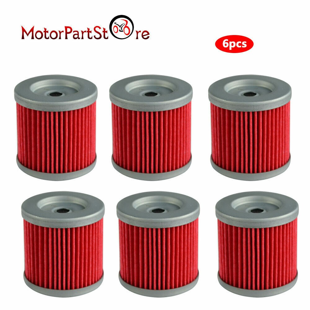 6 Oil Filter Filters for DRZ400 DRZ400E DRZ400S DRZ400SM KLX400R KLX400SR