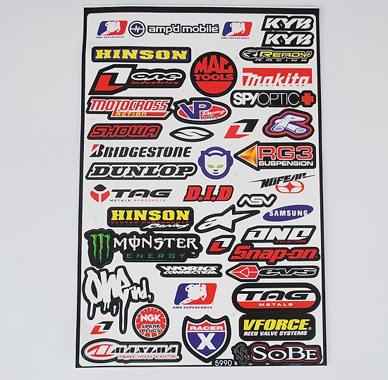 Racing Sticker Pack / Sheet / Kit Decals