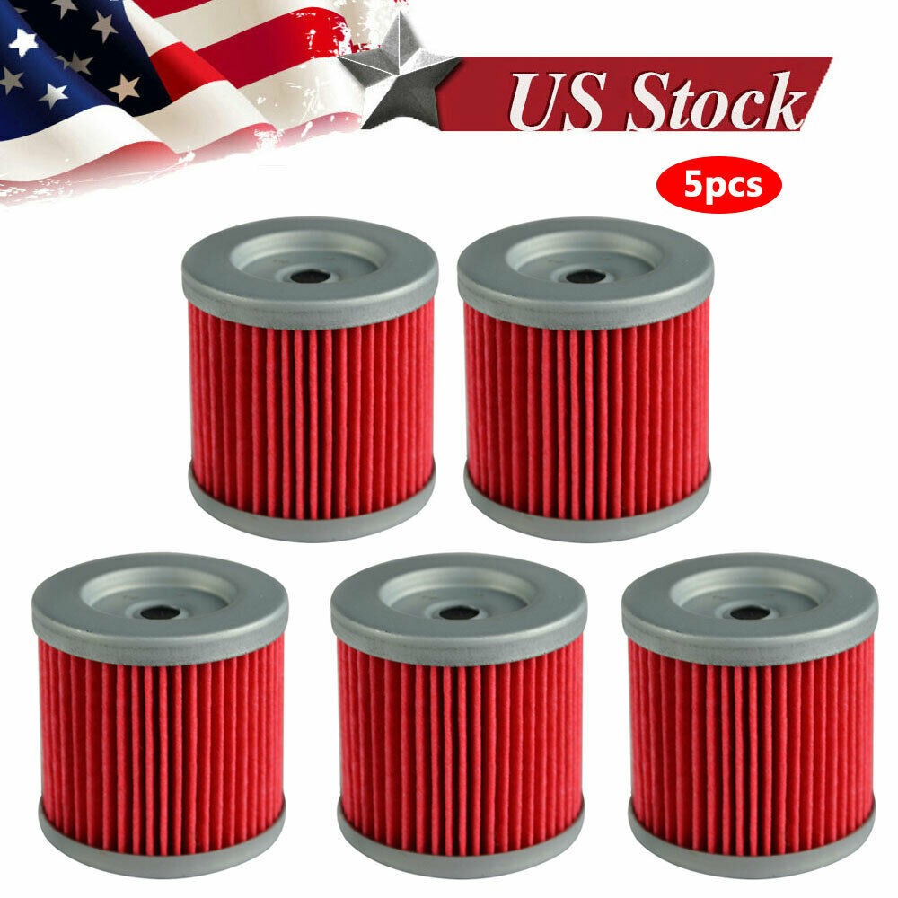 5 Pcs Oil Filter for 2003-2014 Suzuki LTZ 400 Kawasaki KFX400 Arctic Cat 400