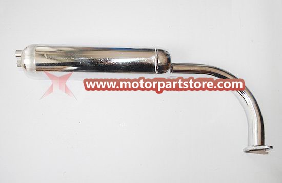 Chrome muffler exhaust 2-Stroke 49cc 60cc 66cc 80