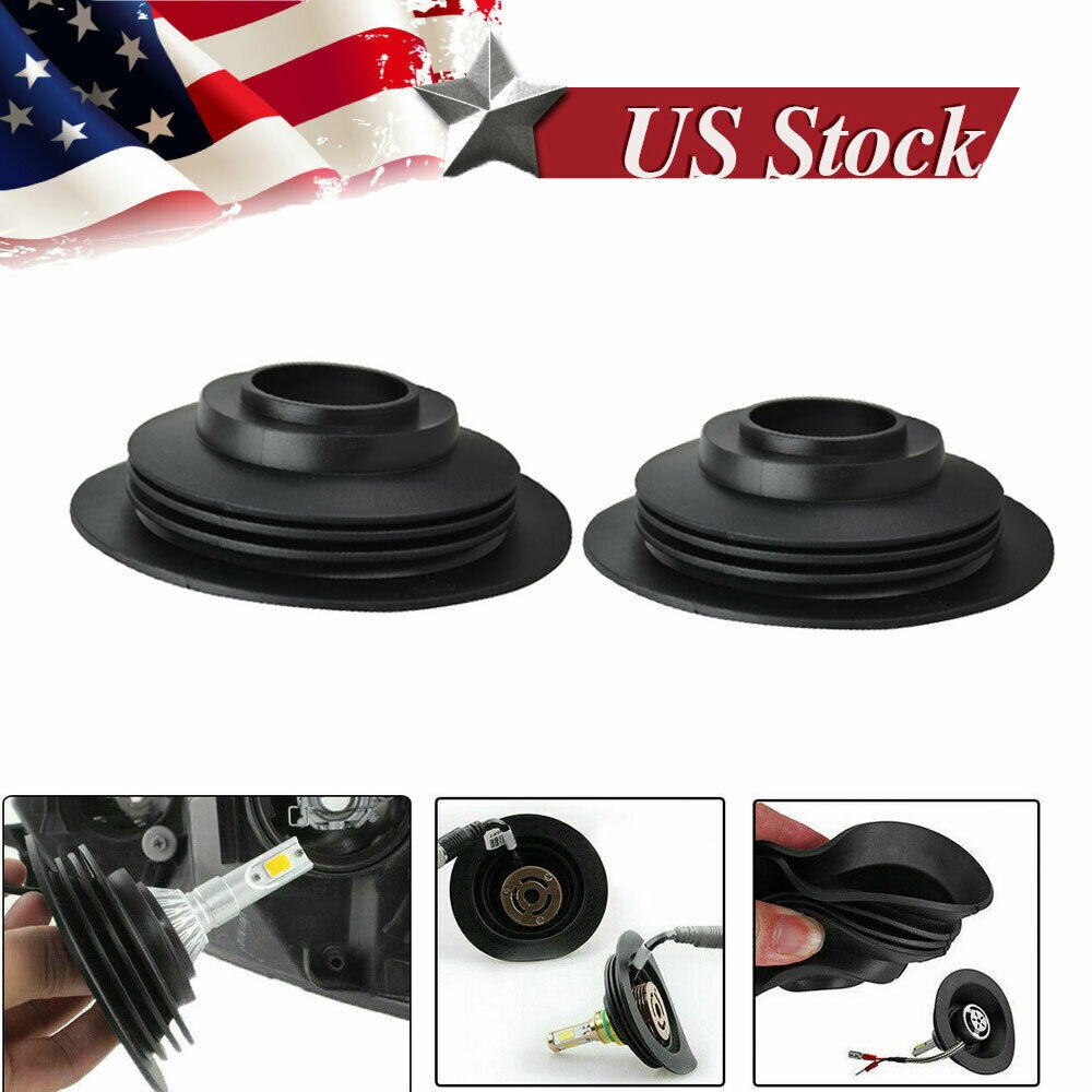2x Headlight Dust Cover fits HID LED Conversion Kit Bulb Seal Cap H1/4/7/11
