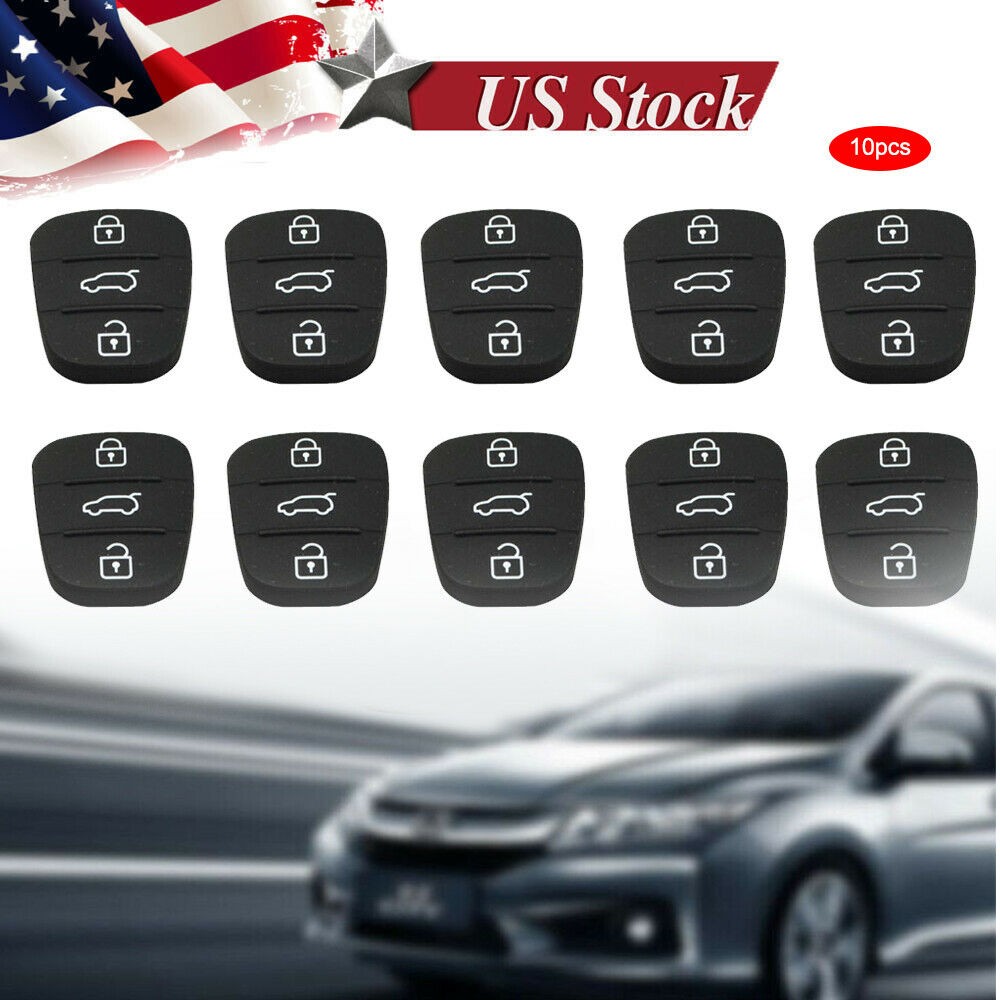 Remote 3Button Key Fobs Case Rubber Shell For Hyundai I10 I20 I30 KIA CEE'D 2012