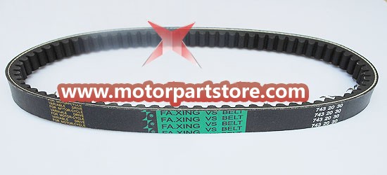 The 20 x 743 x 30 belt fit for the GY6 engine