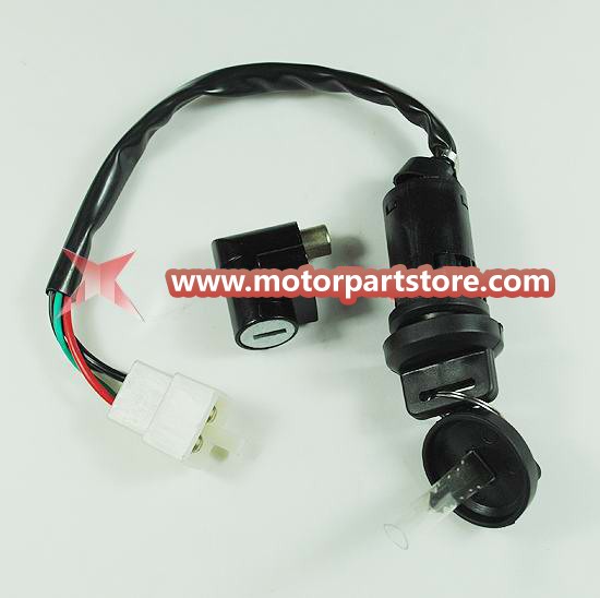 Ignition lock with steering lock set for ATV