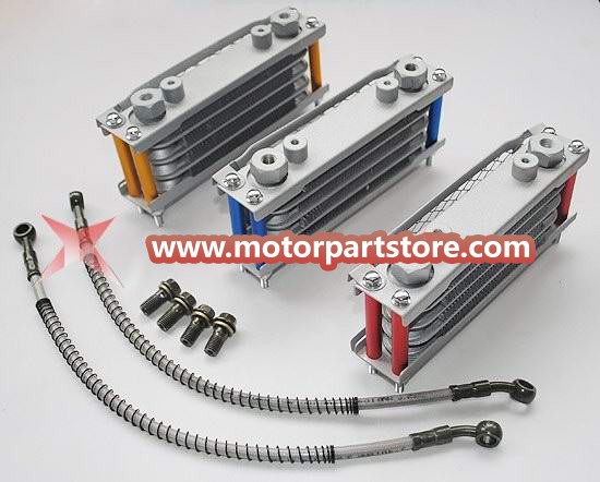 Oil cooler fit for horizontal 110-125 CC dirt bike