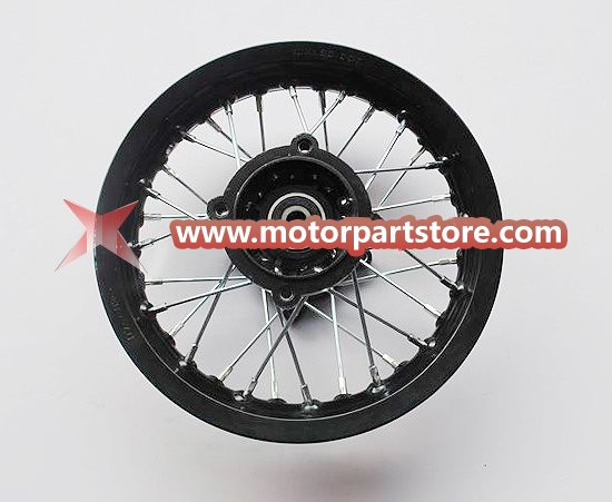 10 x 1.60 rear alloy rim with hub