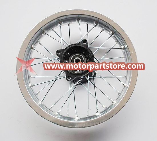 1.85 x 12 rear alloy rim with hub