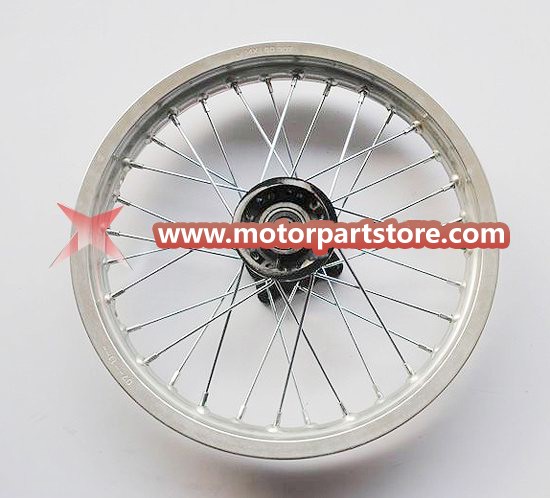 14 x 1.60 front alloy rim with hub