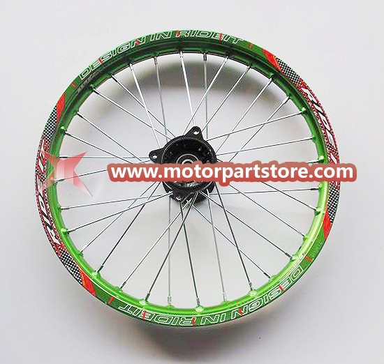 1.60 x 17 front alloy rim with hub