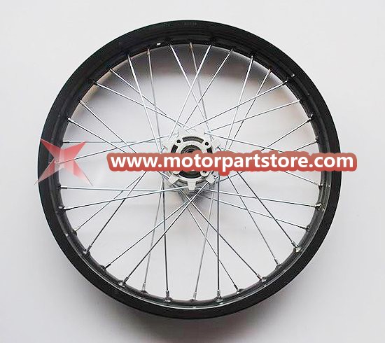 1.85 x 19 front alloy rim with hub