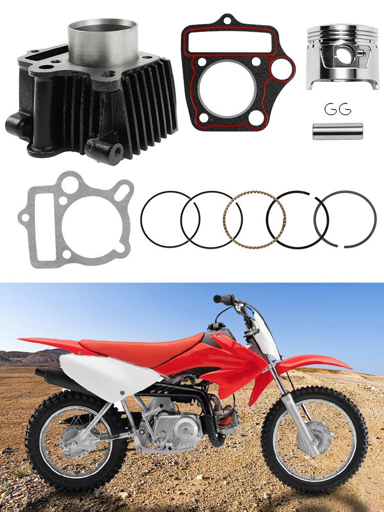 For Honda CT70 CRF70 ATC70 XR70 TRX70 Top End Rebuild Kit Cylinder Head Piston