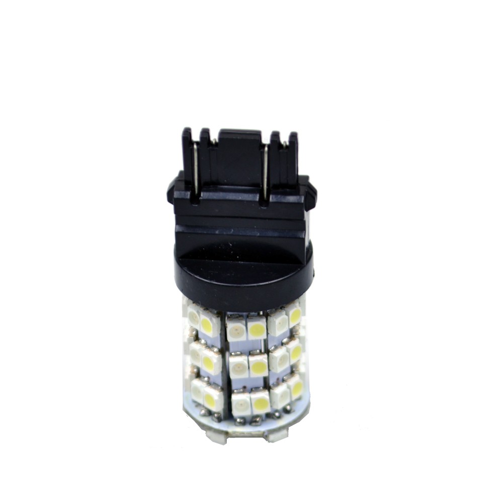  3157 60SMD DUAL COLOR SWITCHBACK WHITE AMBER TURN SIGNAL LED LIGHT BULBS 3057