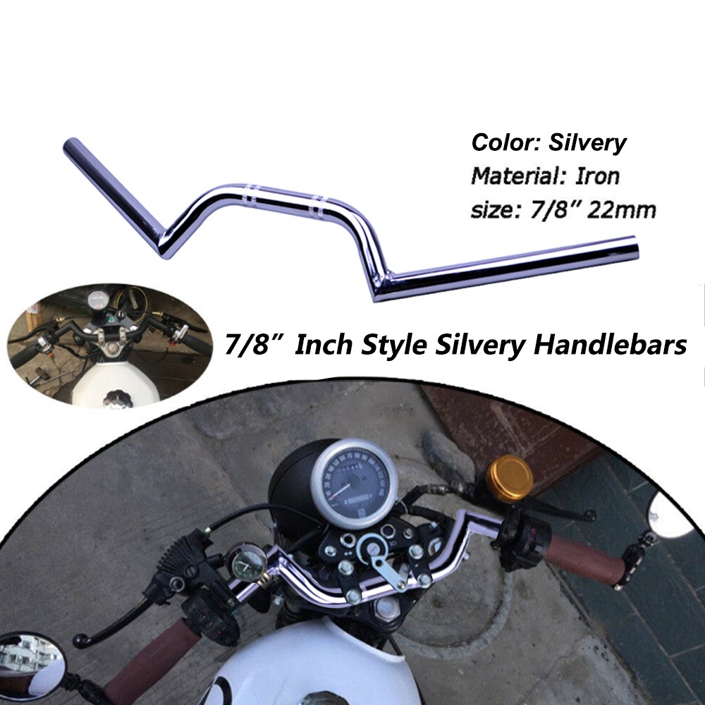 7/8" 22mm Handlebars Handle Bar For Honda Yamaha Kawasaki Suzuki Motorcycle