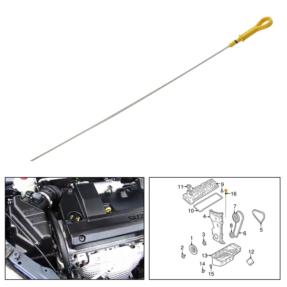 For Chevy Tracker 1999-2001 2002 2003 2004 Engine Oil Level Dipstick 16910-77E05