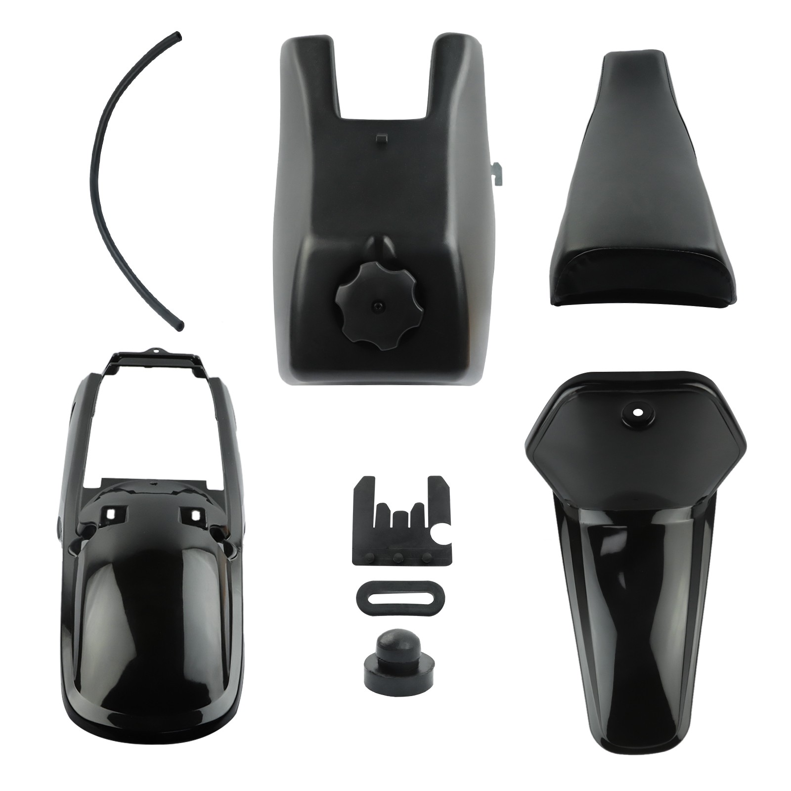 FOR Yamaha PW80 PW 80 TANK SEAT PLASTIC FENDER KIT BLACK