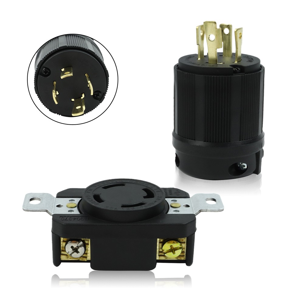 Generator Rv Ac Plug Socket L14-30 120V 220V Male & Female Receptacle