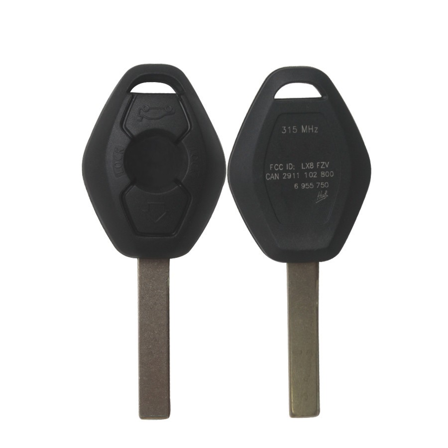 Key Shell 3 Button 2 Track (Back Side With The Words 315MHZ) for BMW