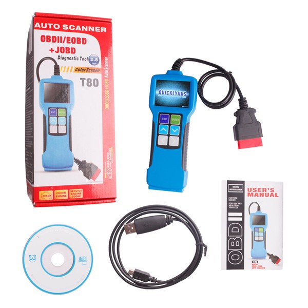 JOBD OBD2 EOBD Auto Scanner T80 For Japan Cars Wider Vehicle Coverage With CAN Protocol Support