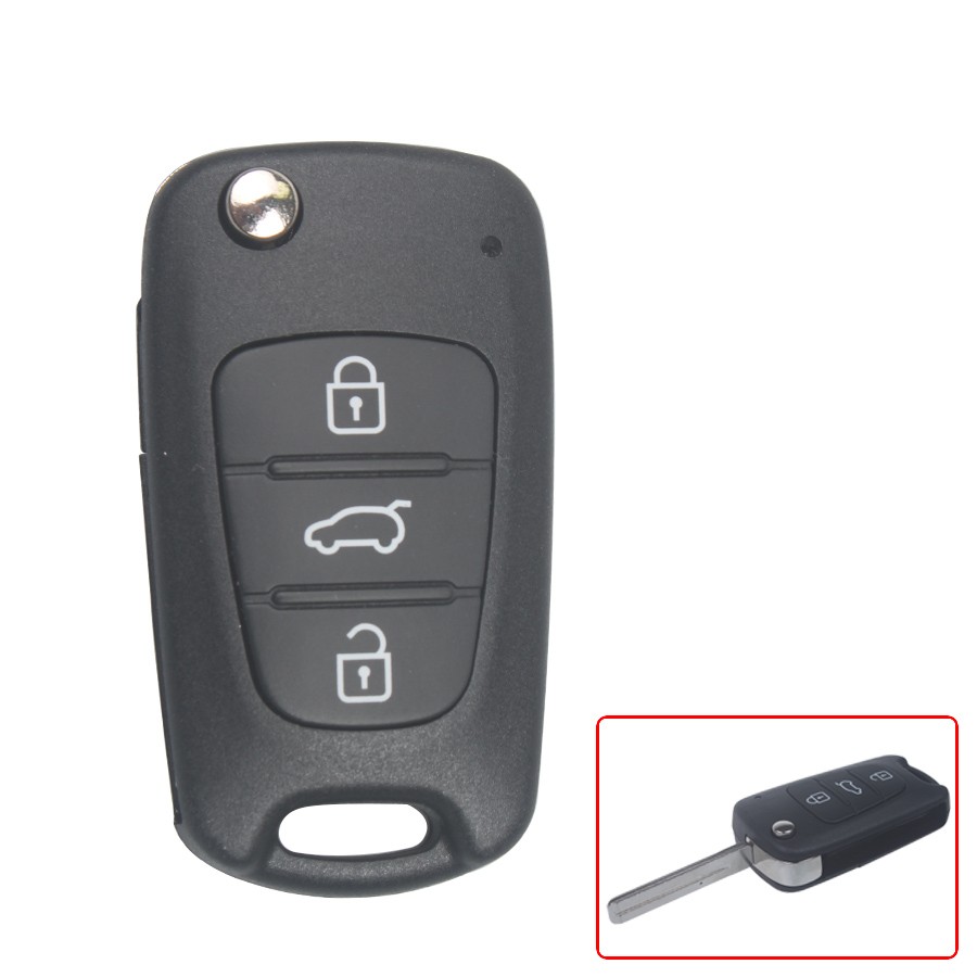 Modified Flip Remote Key Shell 3 Button For Kia Sportage