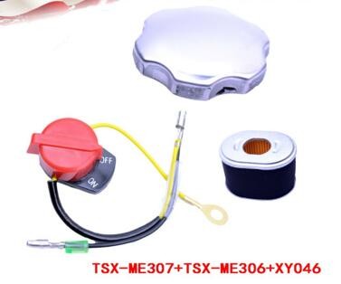 Air Filter Fuel Tank Cap Switch Kit For HONDA GX160 GX200 Generator