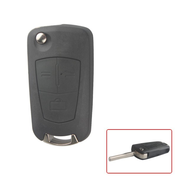 Modified Flip Remote Key Shell 3 Button (HU43) for Opel