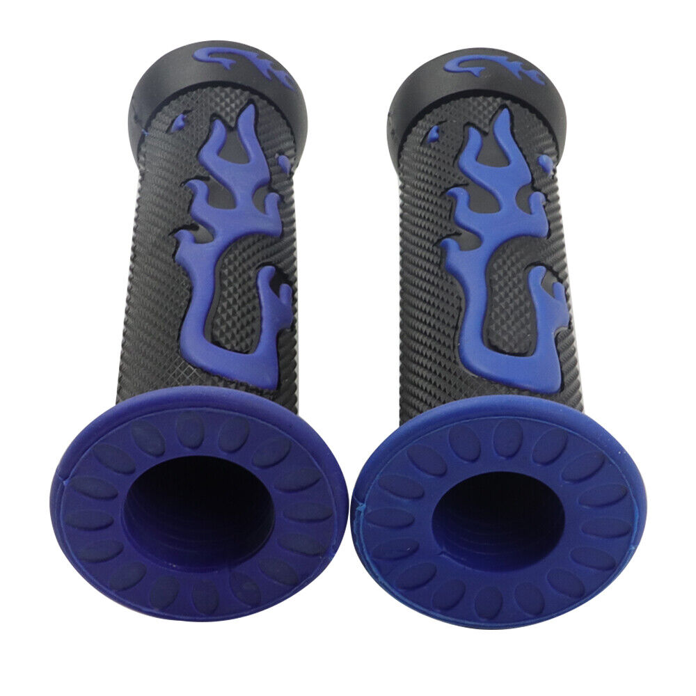 FITS YAMAHA ATV BRUIN BANSHEE BLASTER GEL HAND GRIPS BLUE RUBBER HANDGRIP SET