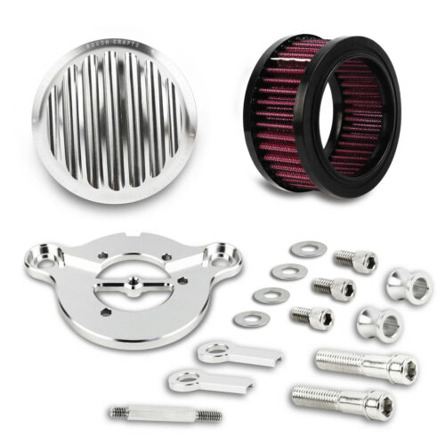 Ribbed Air Cleaner Kit Intake Filter For Dyna Twin Evo Stage 1 High Flow