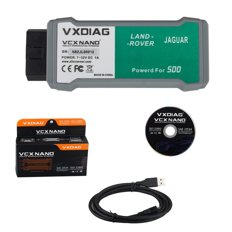 VXDIAG VCX NANO for Land Rover and Jaguar Software V145
