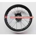 1.85 x 14 rear alloy rim with hub