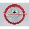 3.0 x 12 rear steel rim with hub