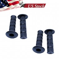 2PK 22MM 7/8" Handlebar Rubber Gel Hand Grips Universal Motorcycle Dirt Bike ATV