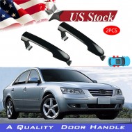 2Pcs Door Handle Exterior Front Or Rear Left Right Side For 06-10 Hyundai Sonata