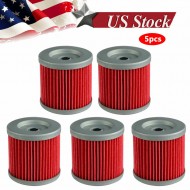 5 Pcs Oil Filter for 2003-2014 Suzuki LTZ 400 Kawasaki KFX400 Arctic Cat 400