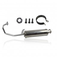 Scooter Perf Exhaust Stainless Pipe For GY6 139QMB QMB139 4 Stroke 50cc Scooter