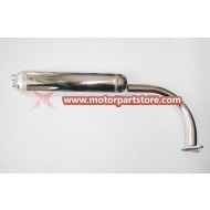 Chrome muffler exhaust 2-Stroke 49cc 60cc 66cc 80