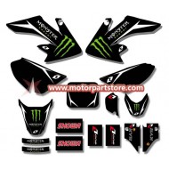 3M GRAPHICS STICKERS HONDA CRF50 CRF50F 2004-2012