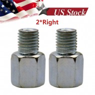 2PCS Motorcycle Rear View 8mm to 10mm/8mm Mirror Adapter Bolts Screw