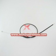 The throttle cable for the 2 stroke dirt bike