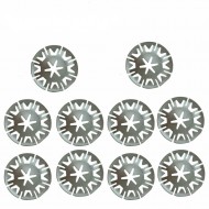 10X Exhaust Heat Shield Clip Nut Washers For Vw Transporter T4 T5 Golf Lupo Polo