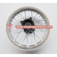 1.85 x 12 rear alloy rim with hub