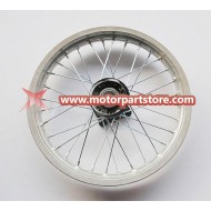 14 x 1.60 front alloy rim with hub