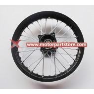 1.85 x 14 rear alloy rim with hub