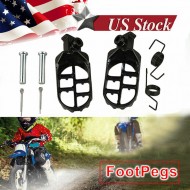 MX Foot Pegs Motocross Dirt Bike Footrests L & R For 1987-2013 Kawasaki KLR650