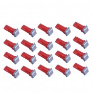 20x Red T5 Wedge SMD LED Interior Dashboard Instrument Panel Dash Lights Bulbs