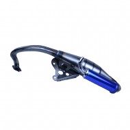 for Jog Scooter Moped 2-STROKE Blue Performance Exhaust Pipe 50cc Minarelli 1E40QMB