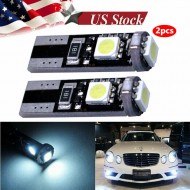 2Pc Xenon White Canbus Error Free W5W 2825 LED Bulbs For Mercedes Parking Lights