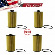 4 x Engine Oil Filter HU612/2X for Chevy Aveo Cruze Sonic Colorado 1.4L 1.6L1.8L