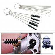 CAR CARBURETOR CARBON DIRT JET REMOVE 10 CLEANING NEEDLES + 5 MAKEUP BRUSH TOOL SET