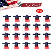 20pcs 1/4" InLine Straight Fuel Gas Cut-Off /Shut Outdoor Small Engine Valve