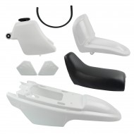 GAS TANK SEAT PLASTIC KIT WHITE FOR 50PY PW50 PY50
